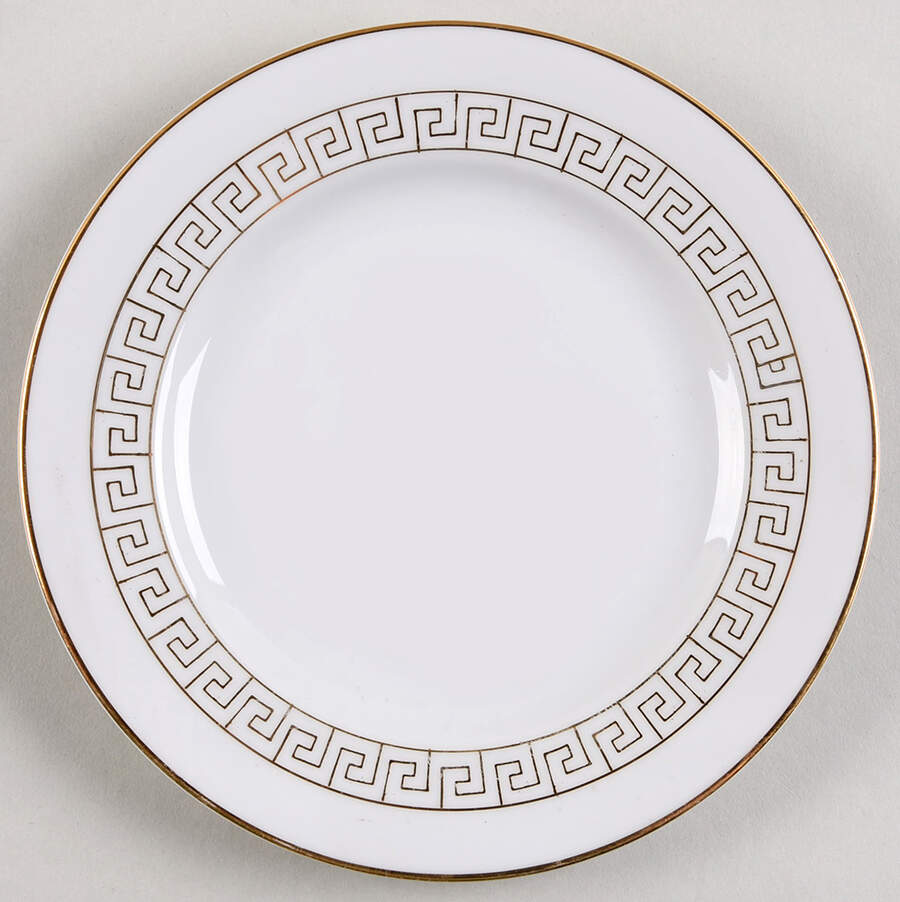 Golden Key Bread & Butter Plate by Sone-1