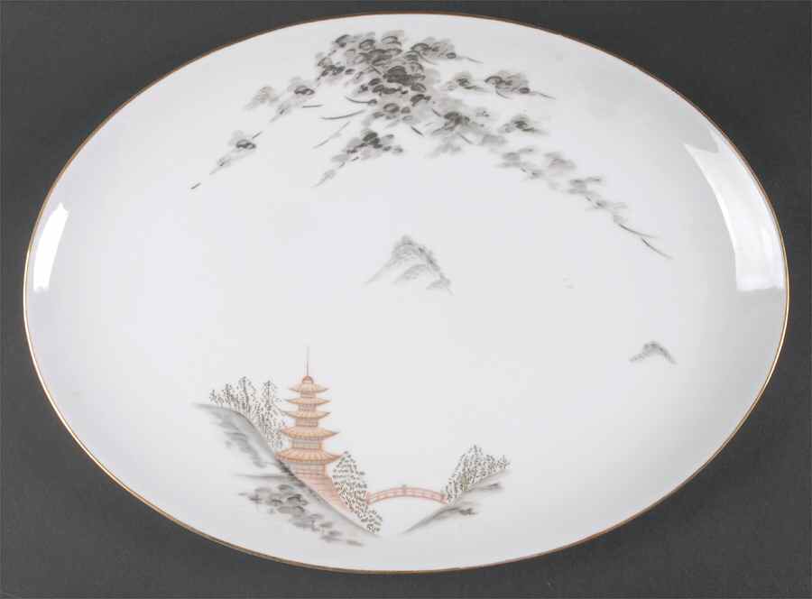 Kiyomizu 15" Oval Serving Platter by Sone-1
