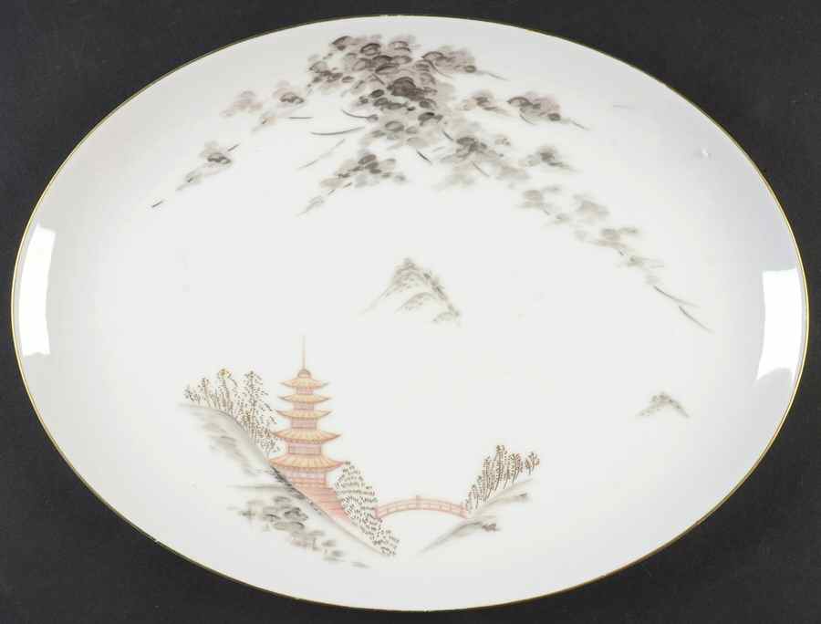 Kiyomizu 14" Oval Serving Platter by Sone-1