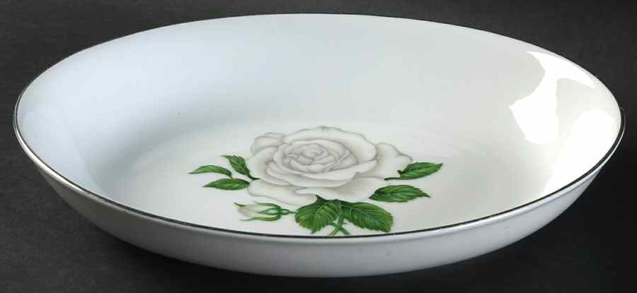 Misty Rose 9" Oval Vegetable Bowl by Sone-1