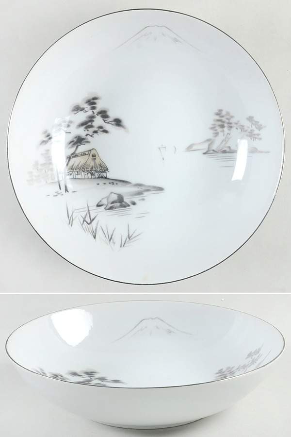 Mt. Fuji Coupe Shape 9" Round Vegetable Bowl by Sone-1