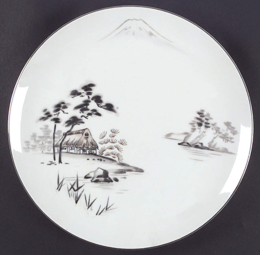Mt. Fuji Coupe Shape Dinner Plate by Sone-1