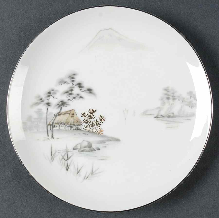 Mt. Fuji Coupe Shape Bread & Butter Plate by Sone-1