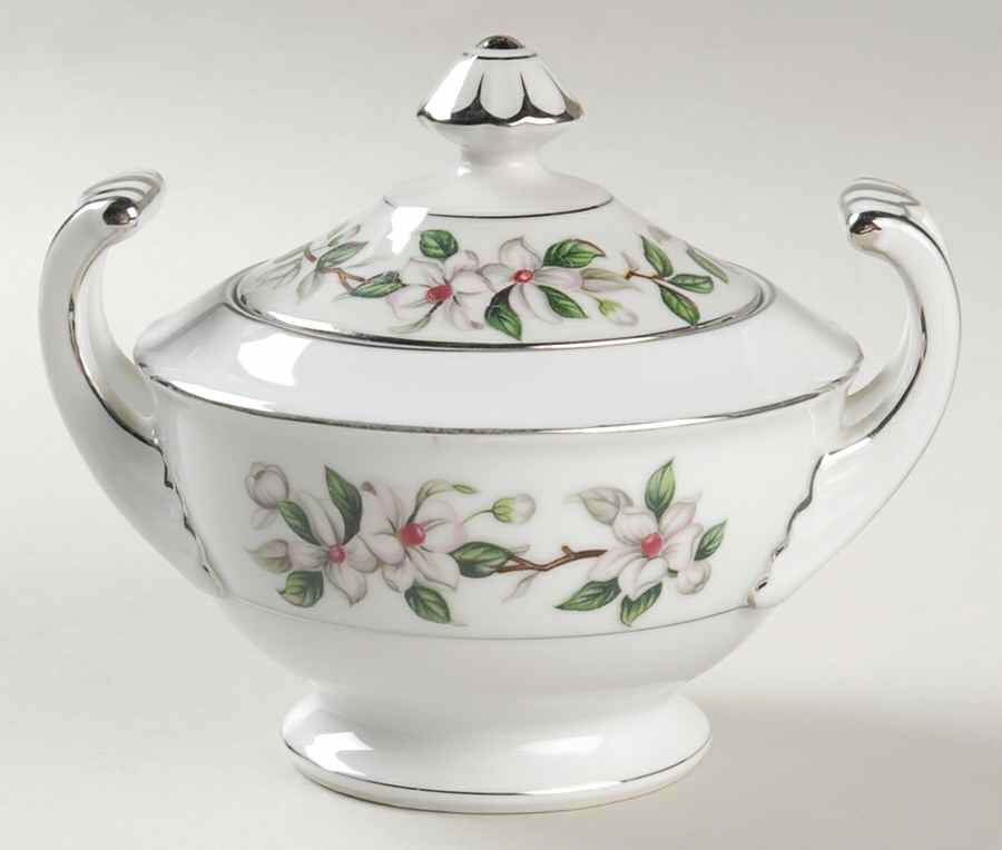 Pamela (Platinum Trim) Sugar Bowl & Lid by Sone-1