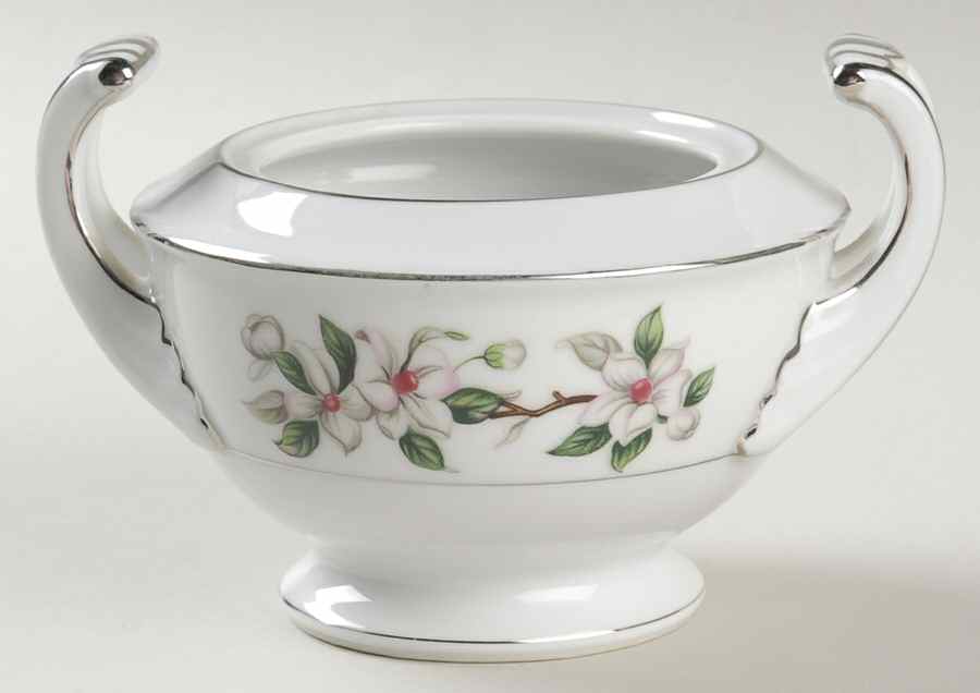 Pamela (Platinum Trim) Sugar Bowl No Lid by Sone-1