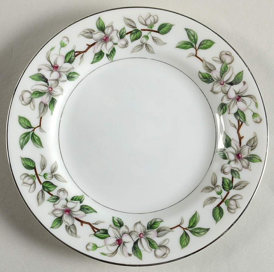 Pamela (Platinum Trim) Bread & Butter Plate by Sone-1
