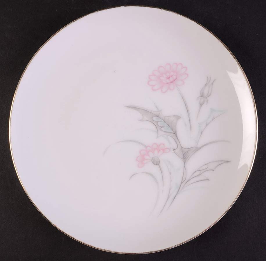 Pink Thistle Salad Plate by Sone-1