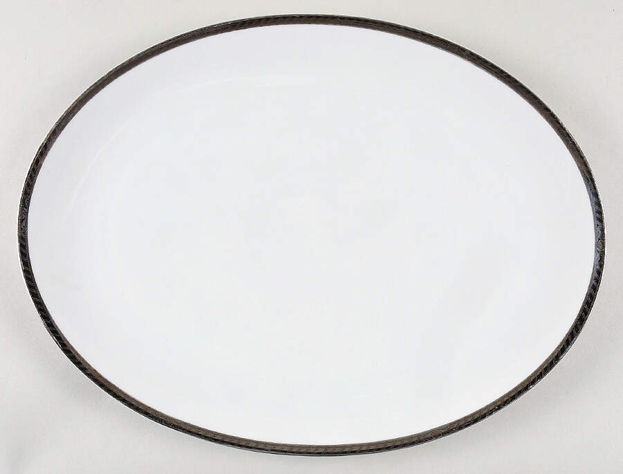 Platinum 16" Oval Serving Platter by Sone-1