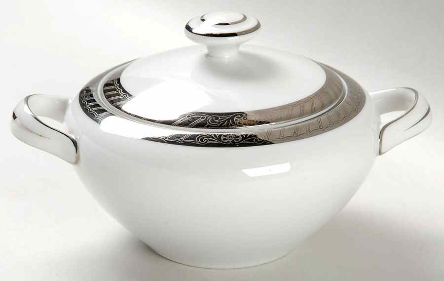 Platinum Sugar Bowl & Lid by Sone-1