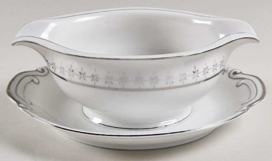 Princess Gravy Boat with Attached Underplate by Sone-1