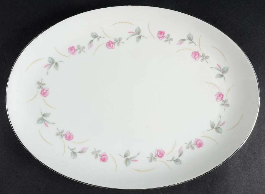 Rose Lane 12" Oval Serving Platter by Sone-1