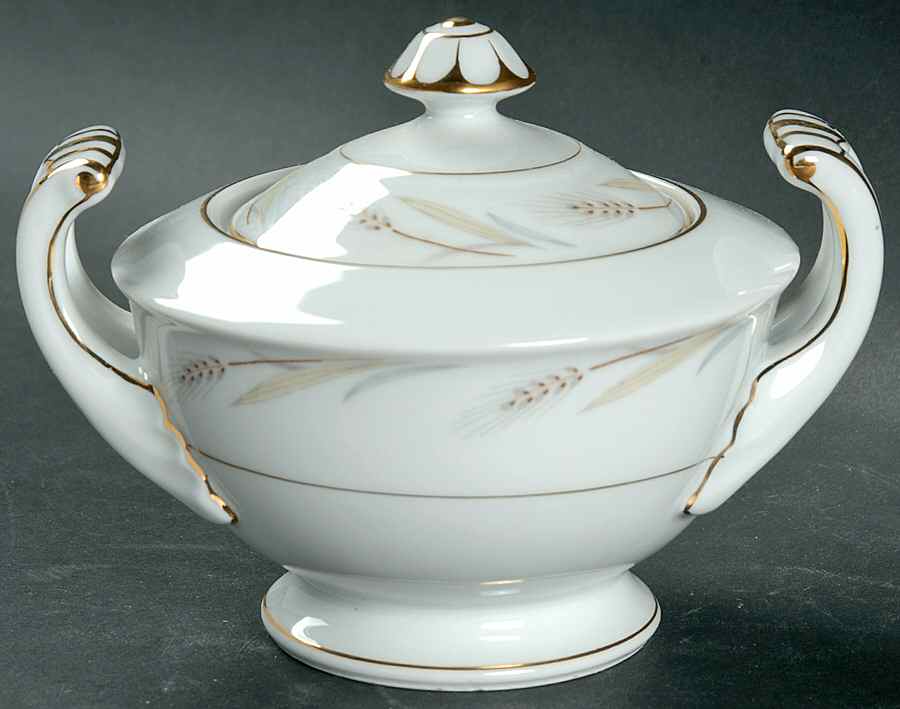Royal Wheat Sugar Bowl & Lid by Sone-1