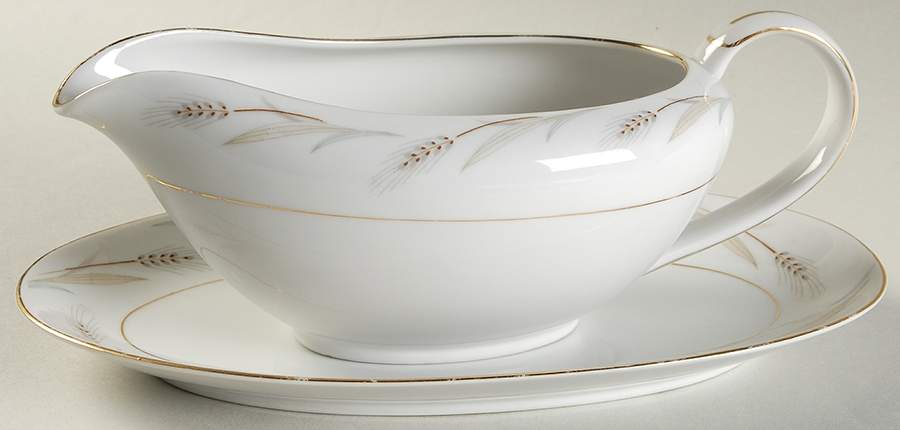 Royal Wheat Gravy Boat & Underplate by Sone-1
