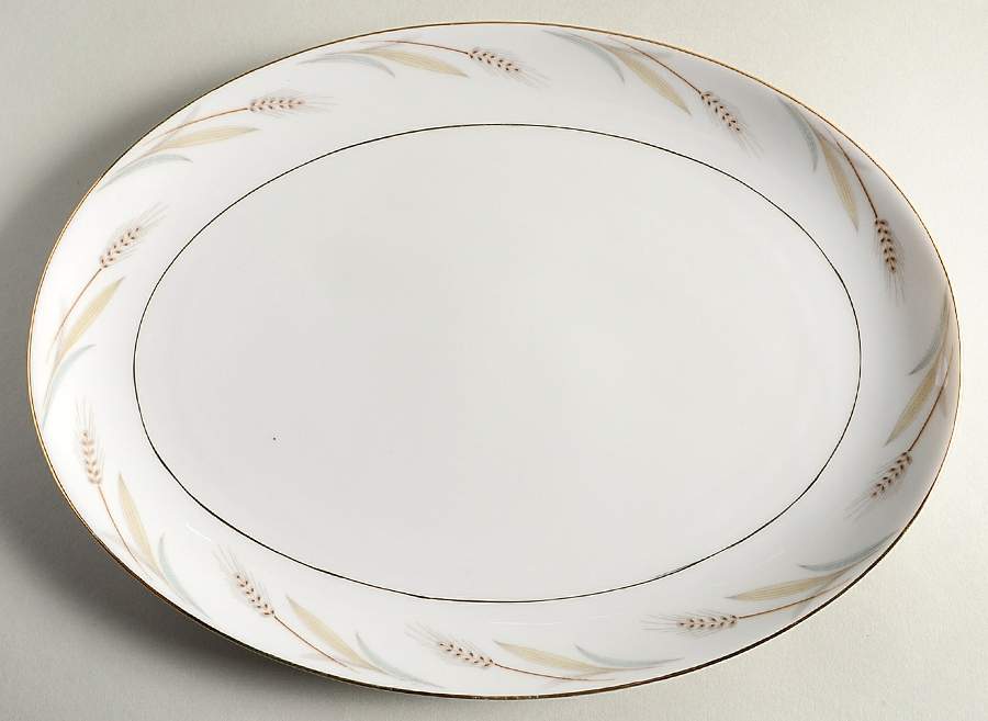 Royal Wheat 12" Oval Serving Platter by Sone-1