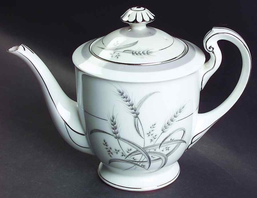 Silver Wheat Teapot & Lid by Sone-1