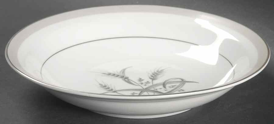 Silver Wheat Rim Soup Bowl by Sone-1