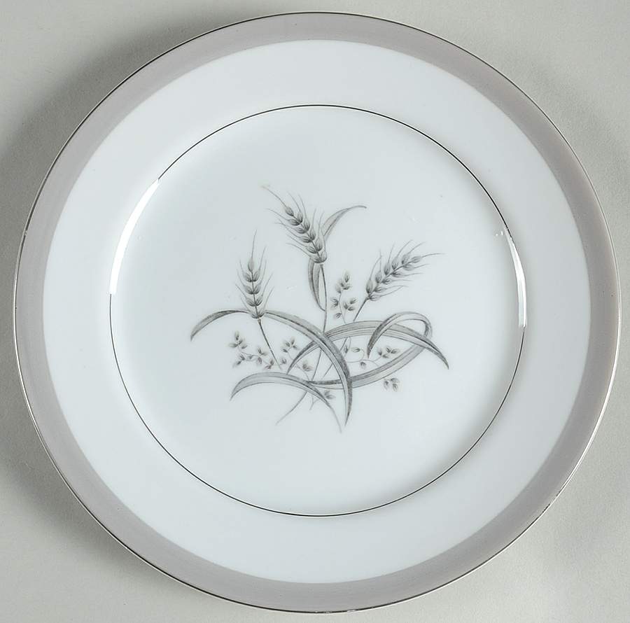 Silver Wheat Salad Plate by Sone-1