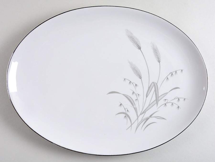 Spring Wheat 16" Oval Serving Platter by Sone-1