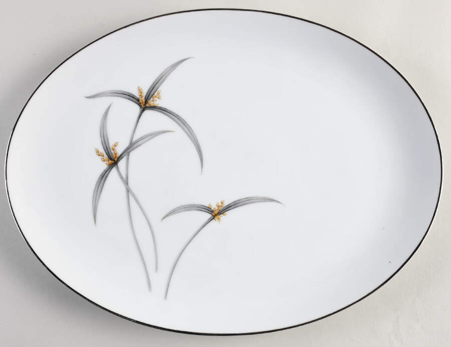 Wheat Leaf 14" Oval Serving Platter by Sone-1