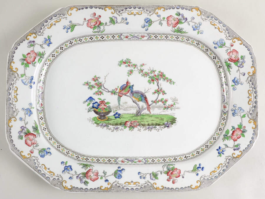2-6606 17" Oval Serving Platter by Spode-1