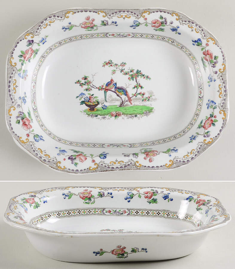 2-6606 10" Oval Vegetable Bowl by Spode-1