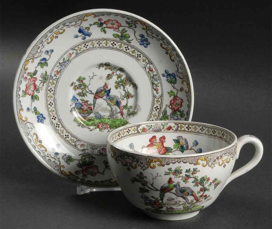 2-6606 Oversized Cup & Saucer Set by Spode-1