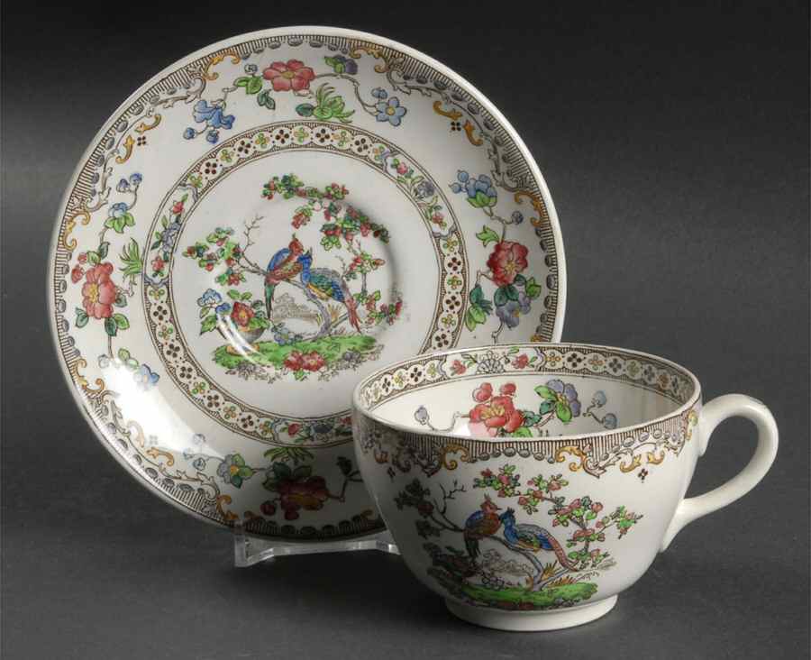2-6606 Footed Cup & Saucer Set by Spode-1