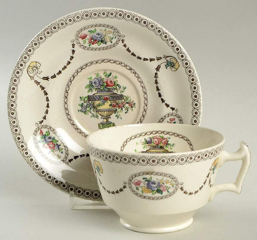 2-7054 Footed Cup & Saucer Set by Spode-1