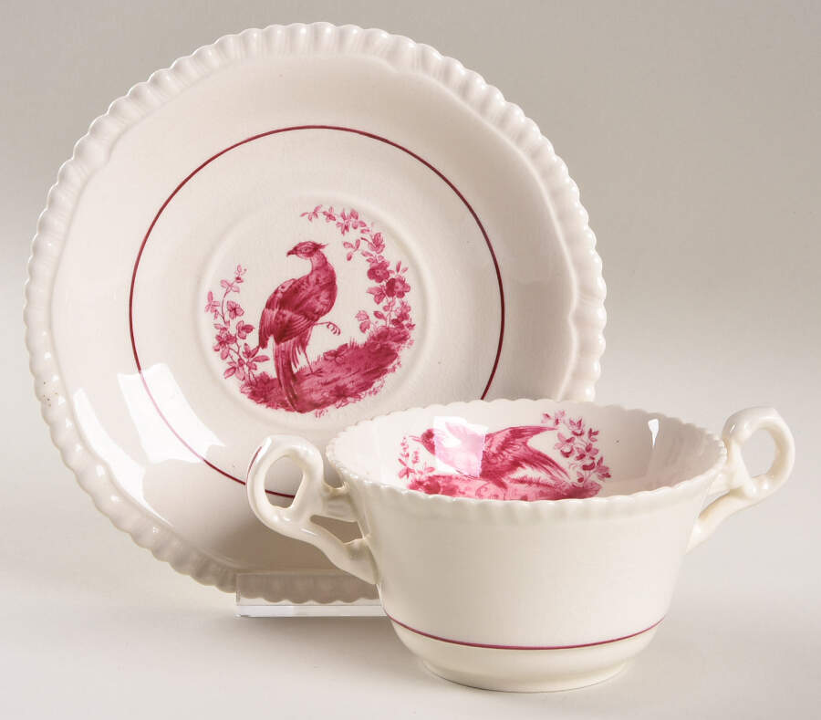 2-8223 Flat Bouillon Cup & Saucer by Spode-1