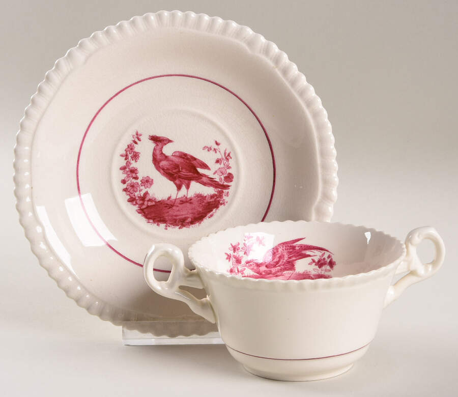 2-8223 Flat Bouillon Cup & Saucer by Spode-1