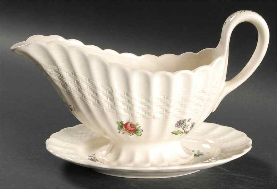 2-7887 Gravy Boat & Underplate by Spode-1