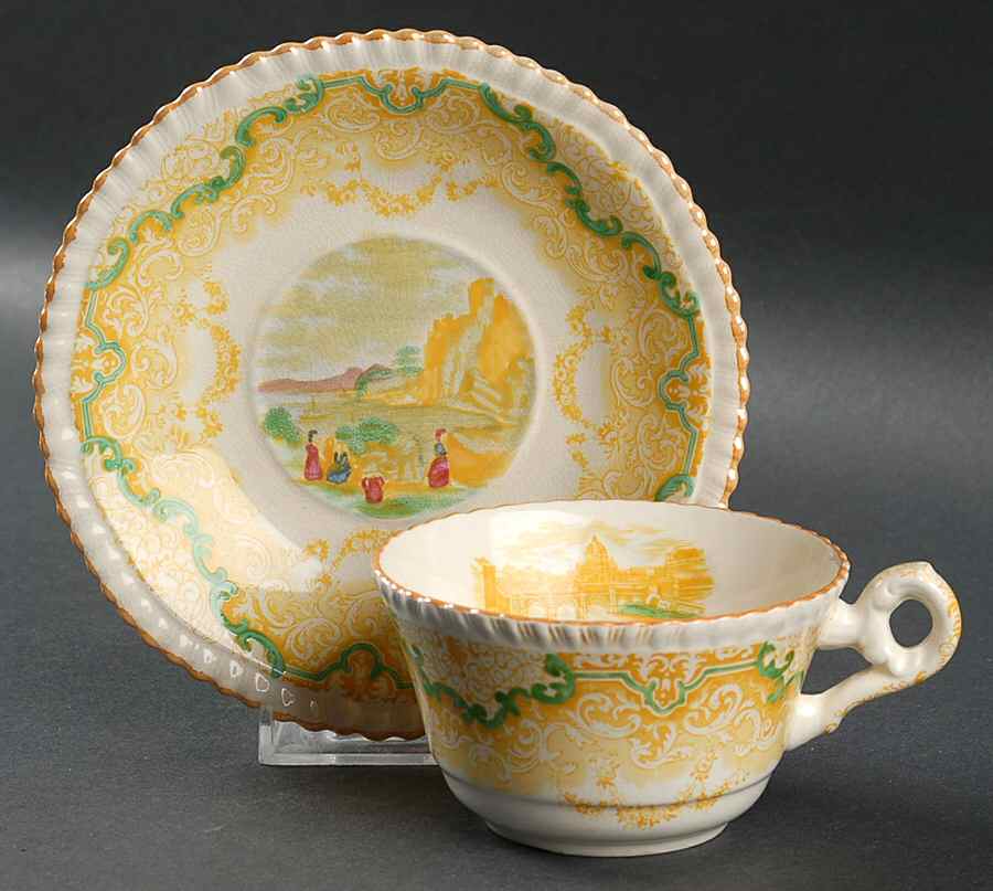 2-8304 Flat Cup & Saucer Set by Spode-1