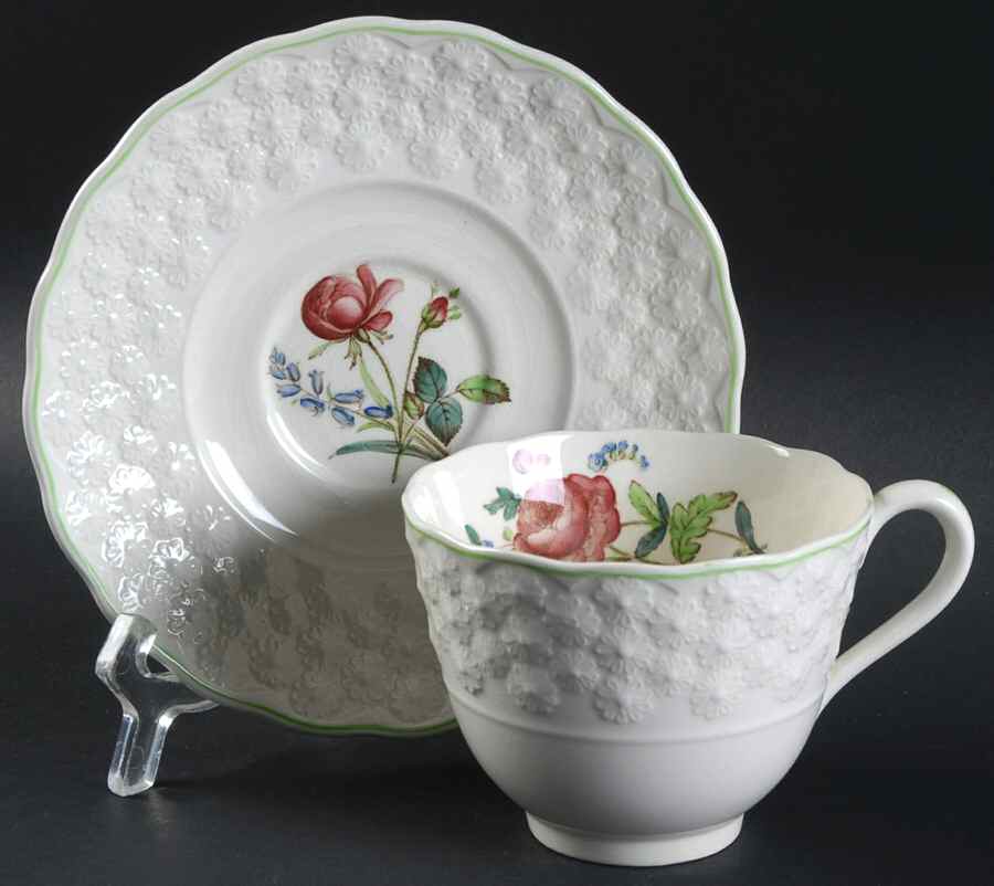 2-9366 Footed Cup & Saucer Set by Spode-1