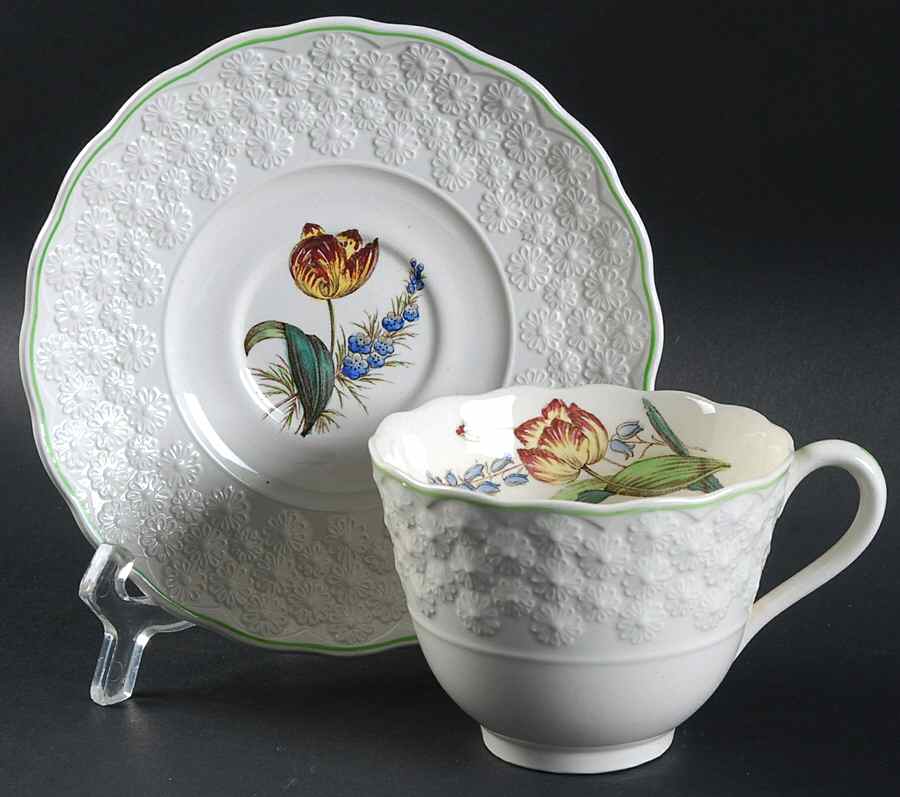 2-9366 Footed Cup & Saucer Set by Spode-1
