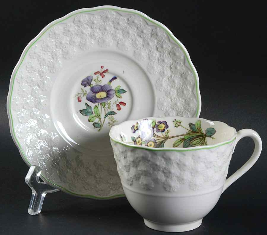 2-9366 Footed Cup & Saucer Set by Spode-1