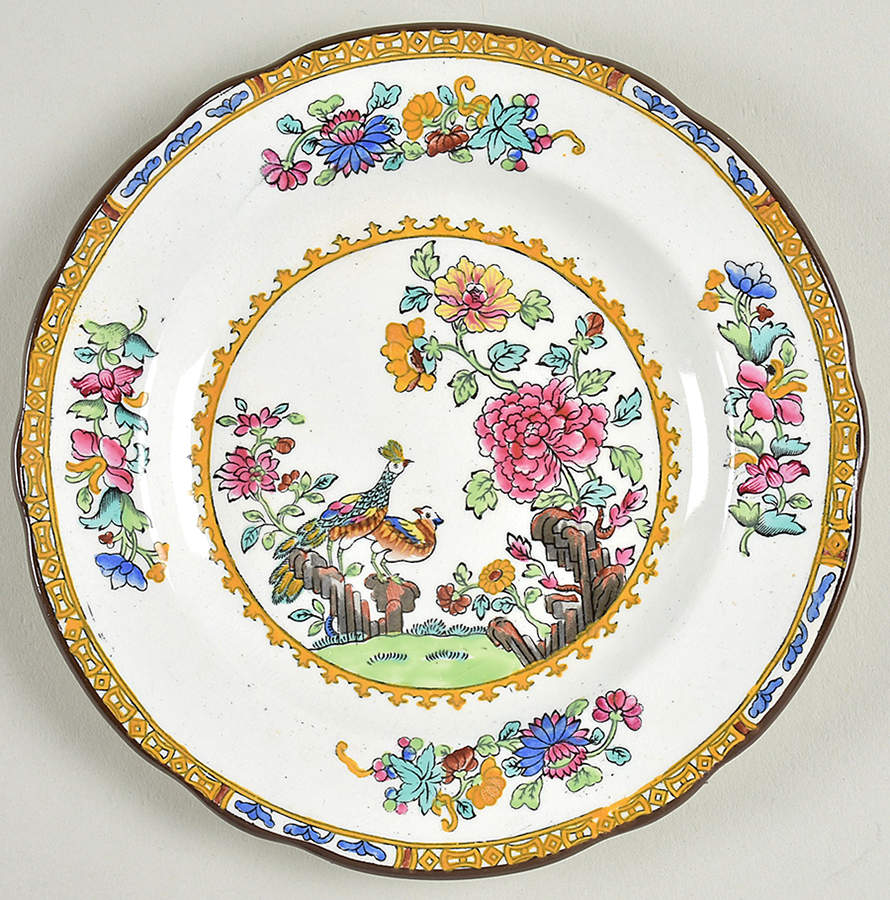 Spode's Peacock (Scalloped) Small Bread & Butter Plate by Spode-1