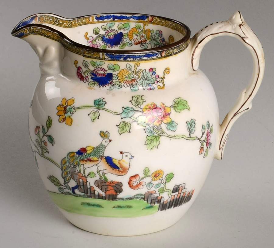 Spode's Peacock (Scalloped) 22 Oz Milk Jug by Spode-1