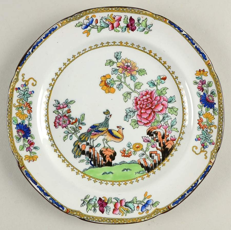 Spode's Peacock (Scalloped) Salad Plate by Spode-1