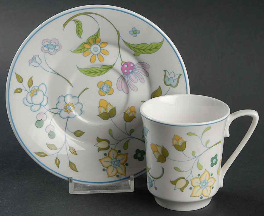 Afton Flat Demitasse Cup & Saucer Set by Spode-1