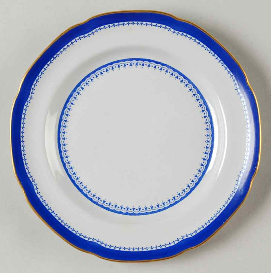 Amherst Blue Bread & Butter Plate by Spode-1