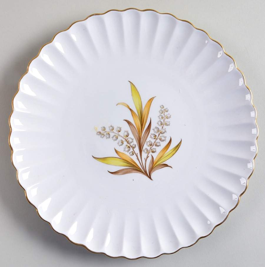 Andromeda Brown and Yellow Luncheon Plate by Spode-1