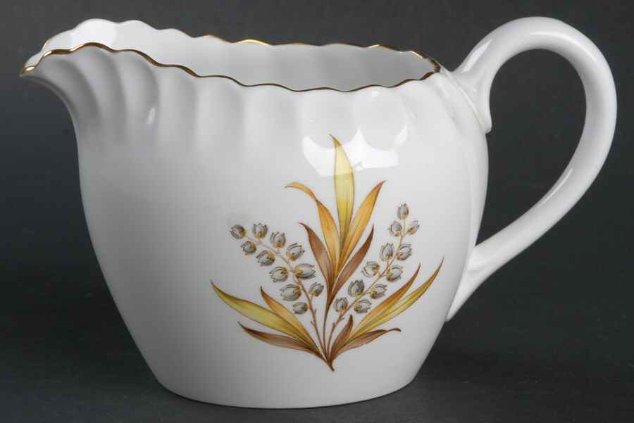 Andromeda Brown and Yellow Creamer by Spode-1