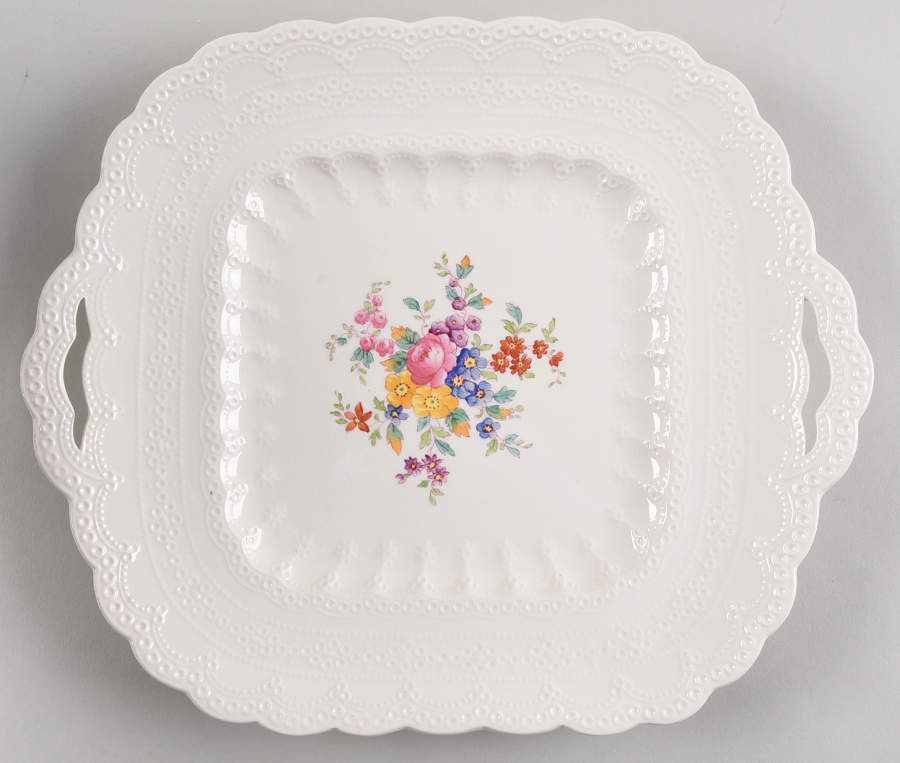 Ann Hathaway (Jewel) Square Handled Cake Plate by Spode-1