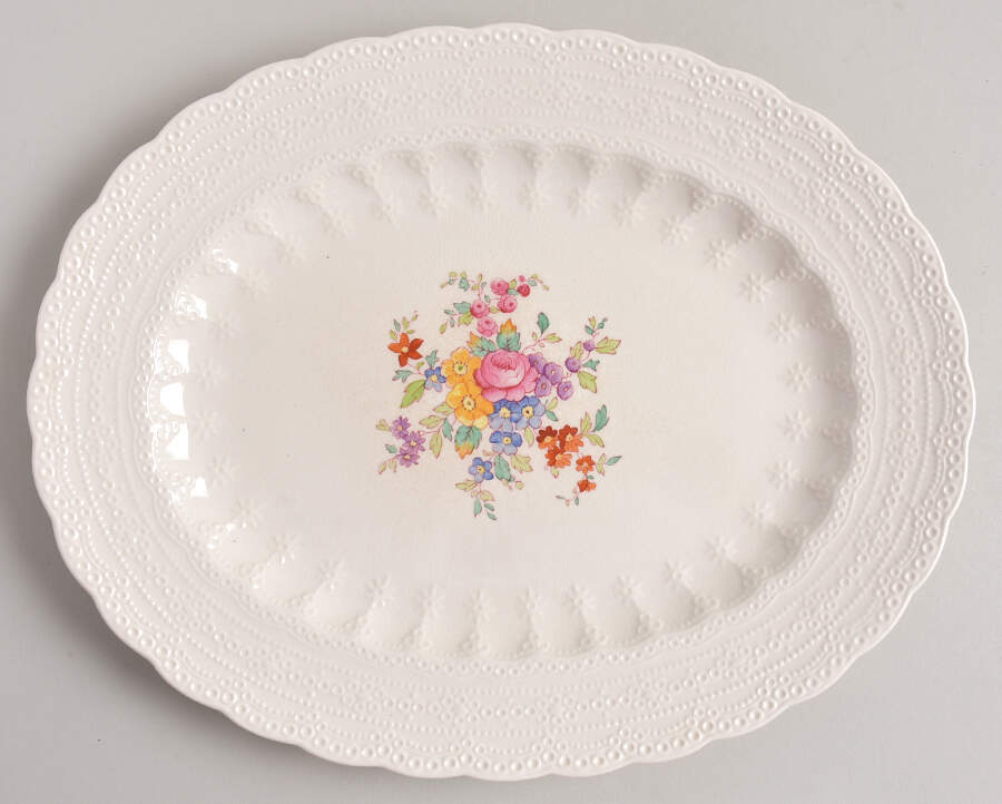 Ann Hathaway (Jewel) 11" Oval Serving Platter by Spode-1