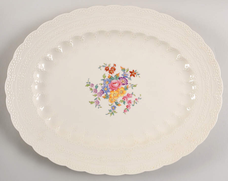 Ann Hathaway (Jewel) 17" Oval Serving Platter by Spode-1