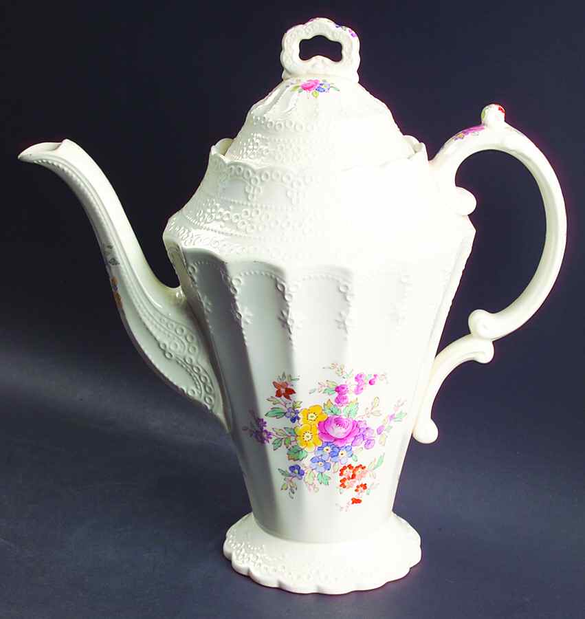 Ann Hathaway (Jewel) Coffee Pot & Lid by Spode-1