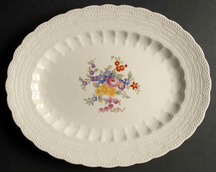 Ann Hathaway (Jewel) 15" Oval Serving Platter by Spode-1