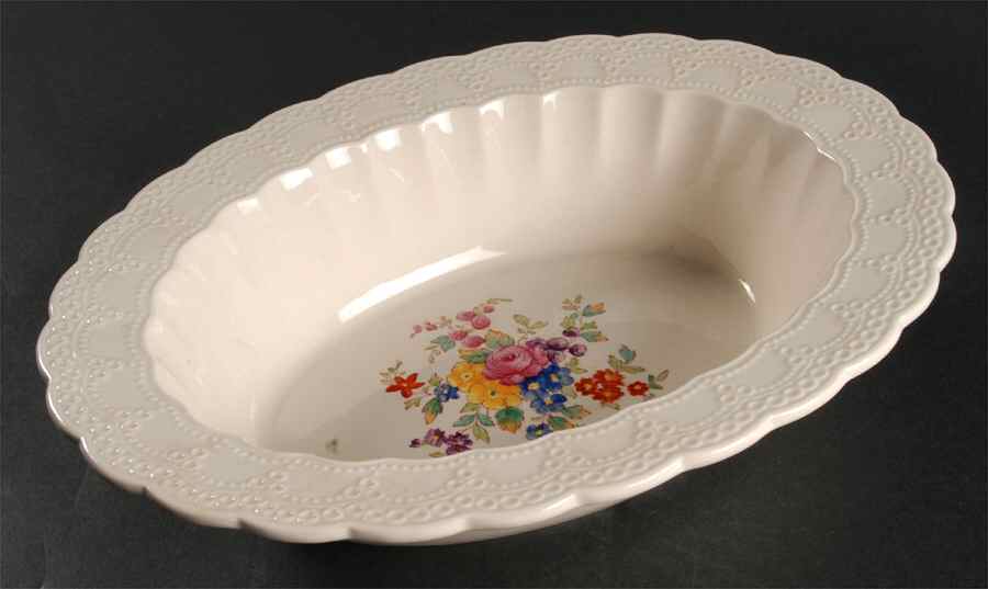 Ann Hathaway (Jewel) 10" Oval Vegetable Bowl by Spode-1