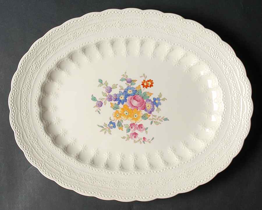 Ann Hathaway (Jewel) 13" Oval Serving Platter by Spode-1