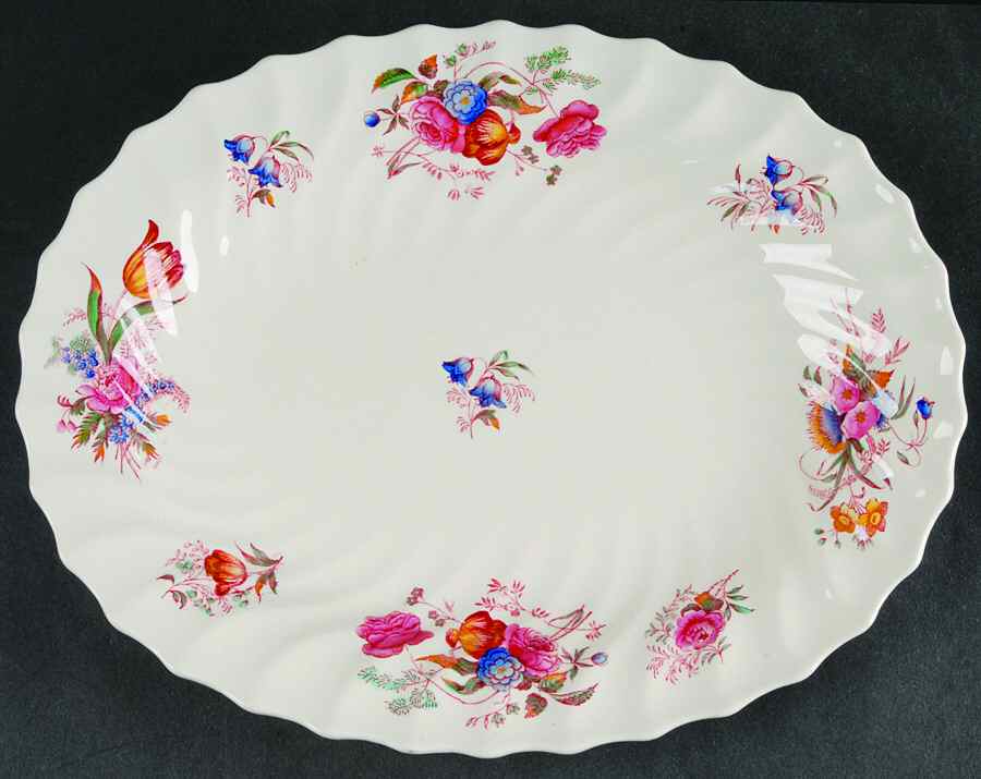 Antoinette 11" Oval Serving Platter by Spode-1